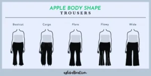 apple bodyy shape trousers 