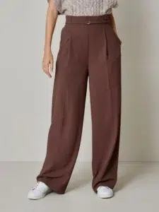 Belted trousers for rectangle shape 