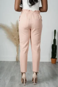 trousers with ruffles 