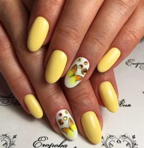 Butterfly Embellishments on nails