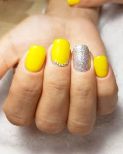 Yellow Holographic nail Glitter