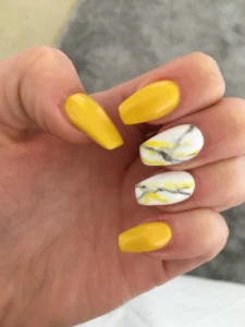 Yellow Marble Effect